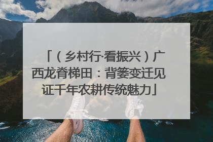 （乡村行·看振兴）广西龙脊梯田：背篓变迁见证千年农耕传统魅力