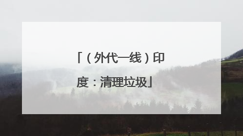 （外代一线）印度：清理垃圾