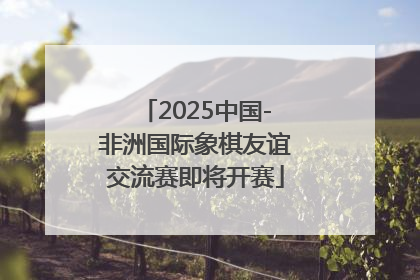 2025中国-非洲国际象棋友谊交流赛即将开赛