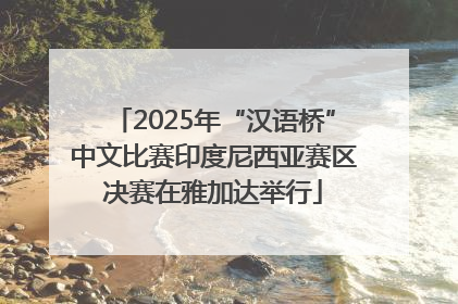 2025年“汉语桥”中文比赛印度尼西亚赛区决赛在雅加达举行