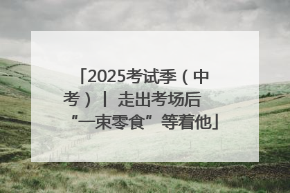 2025考试季（中考）丨 走出考场后 “一束零食”等着他