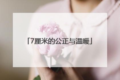 7厘米的公正与温暖